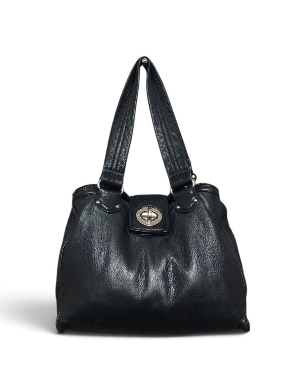 Marc Jacobs Totally Turnlock Faridah Leather Hobo Bag Y2K